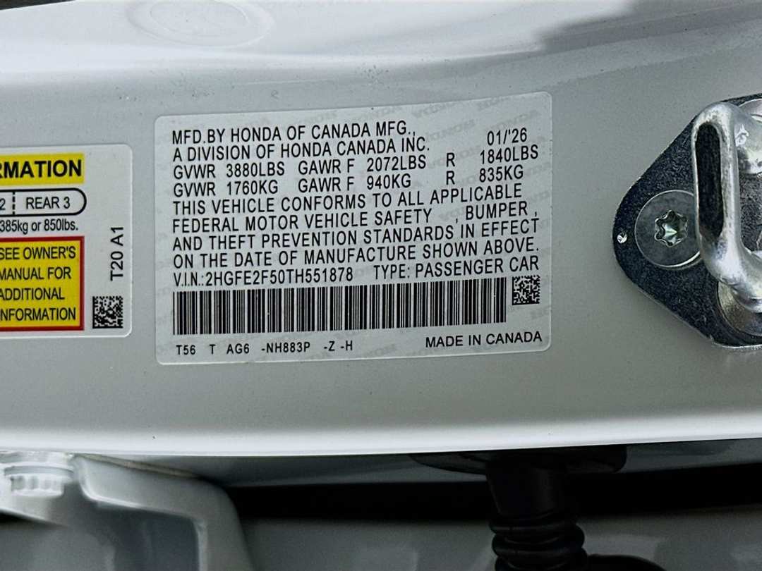 2026 Honda Civic Sport - Image 29