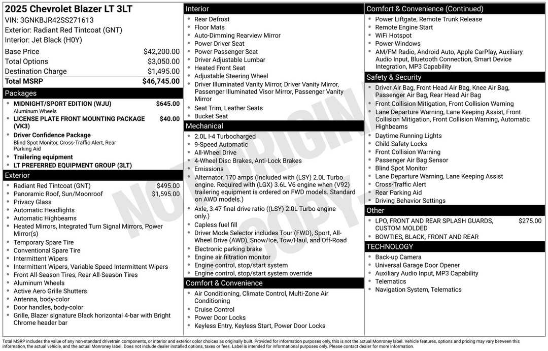 2025 Chevrolet Blazer LT - Image 4