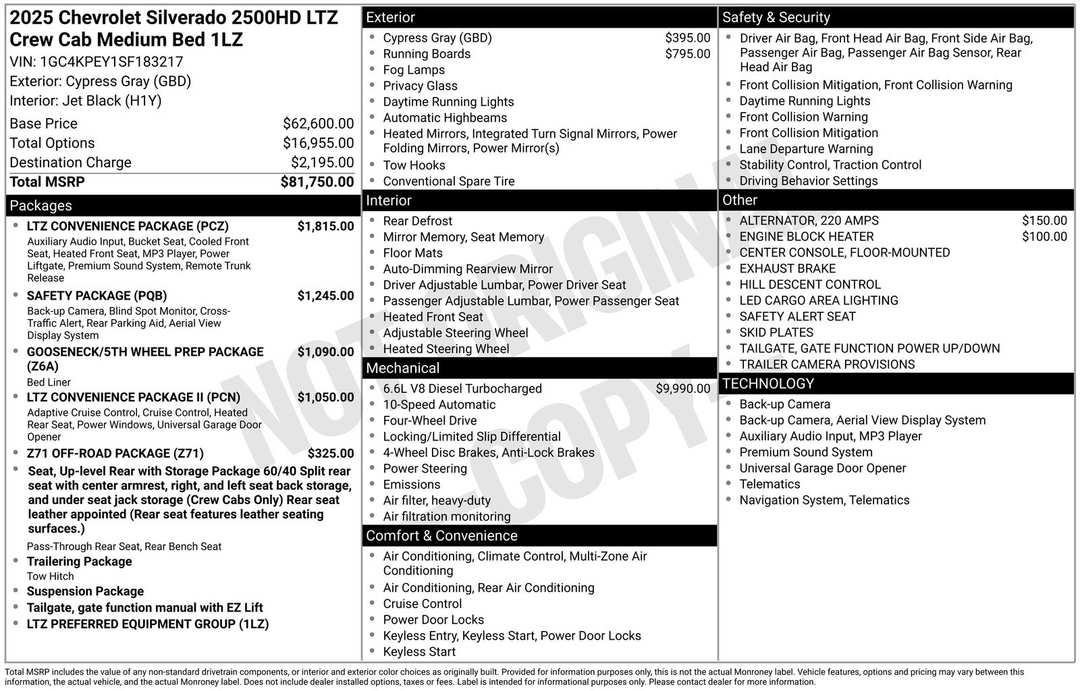 2025 Chevrolet Silverado 2500Hd LTZ - Image 3