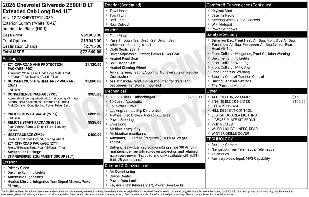 2026 Chevrolet Silverado 2500Hd LT - Image 4