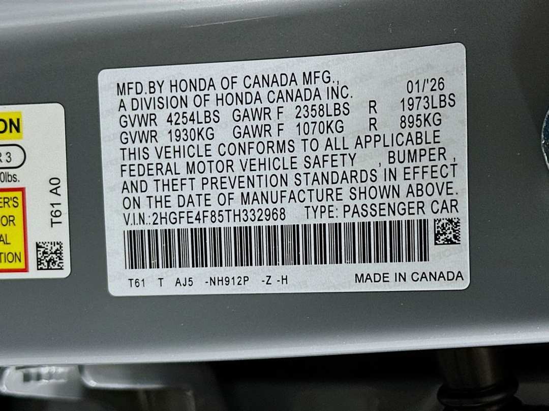 2026 Honda Civic Sport Touring - Image 33