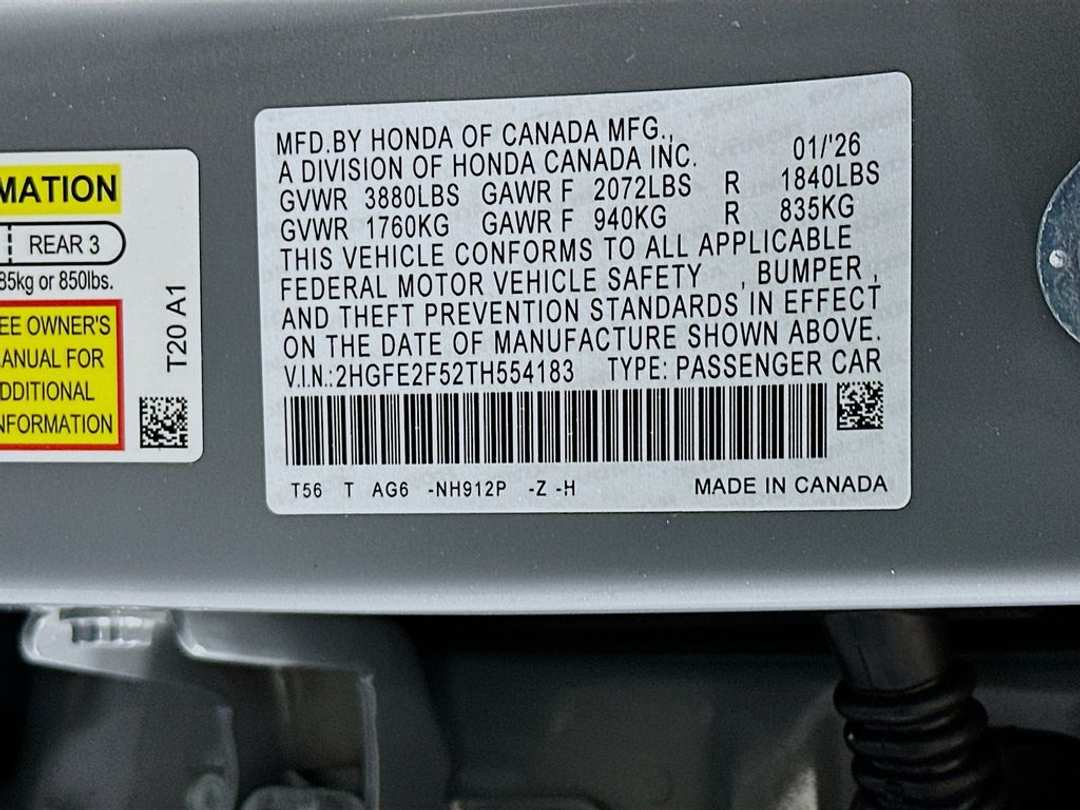 2026 Honda Civic Sport - Image 29