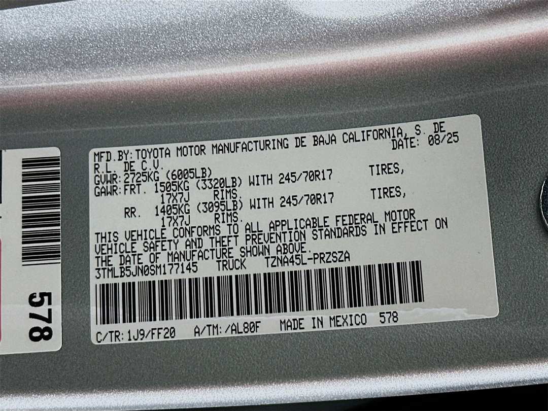 2025 Toyota Tacoma SR5 - Image 30