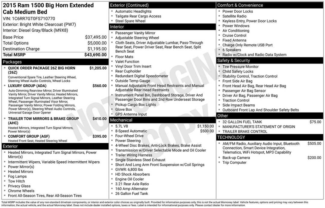 2015 Ram 1500 Big Horn - Image 16