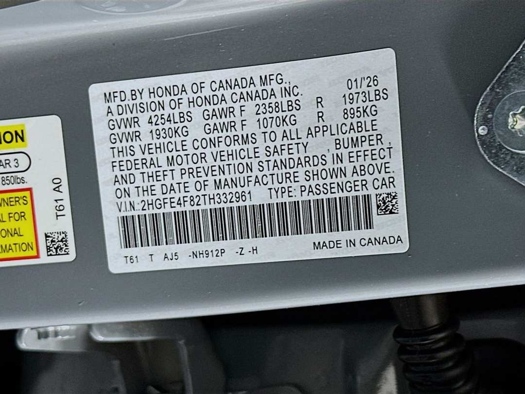 2026 Honda Civic Sport Touring - Image 31