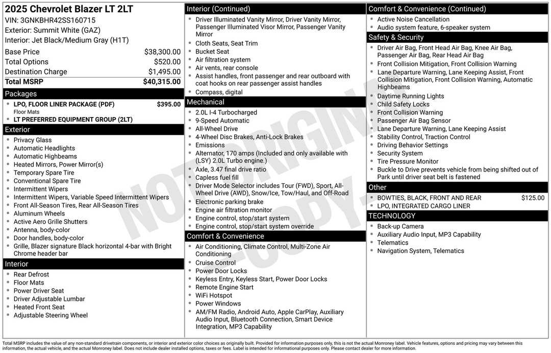 2025 Chevrolet Blazer LT - Image 4