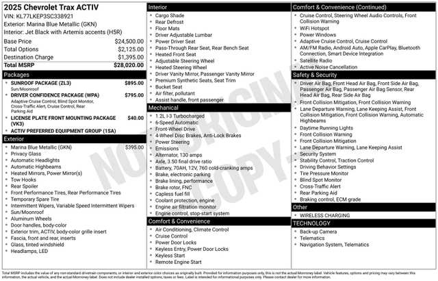 2025 Chevrolet Trax ACTIV