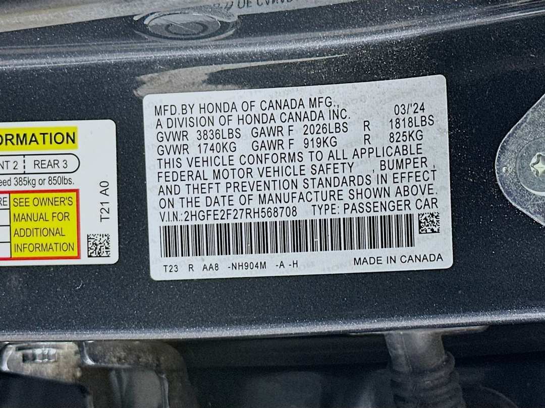 2024 Honda Civic LX - Image 30