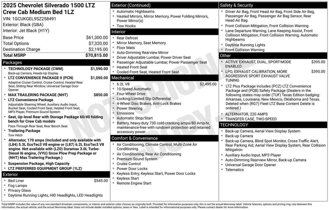 2025 Chevrolet Silverado 1500 LTZ - Image 4