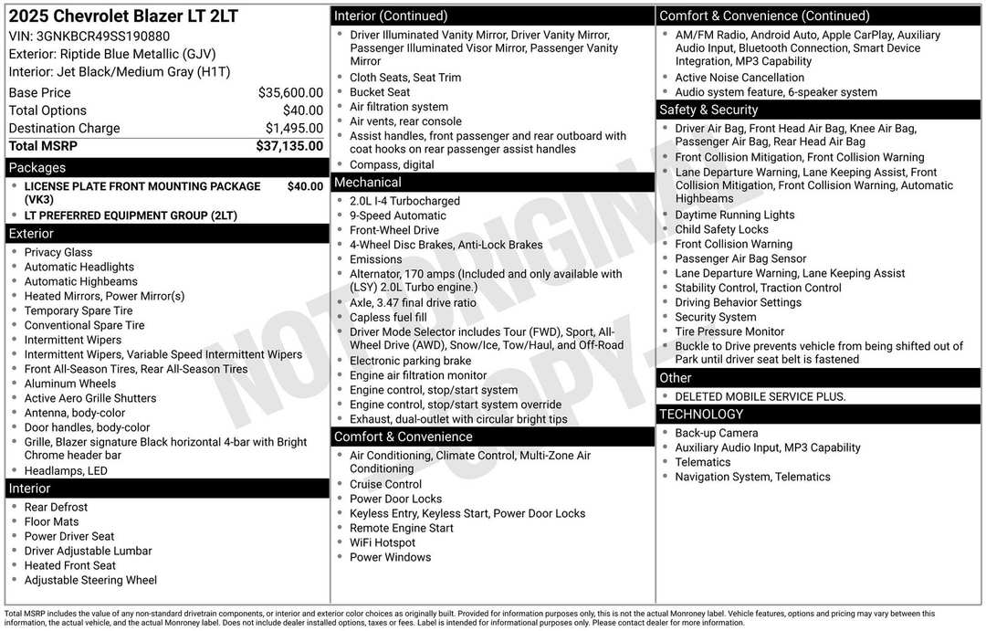 2025 Chevrolet Blazer LT - Image 4