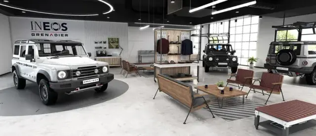 Lyle Pearson INEOS Grenadier dealership exterior