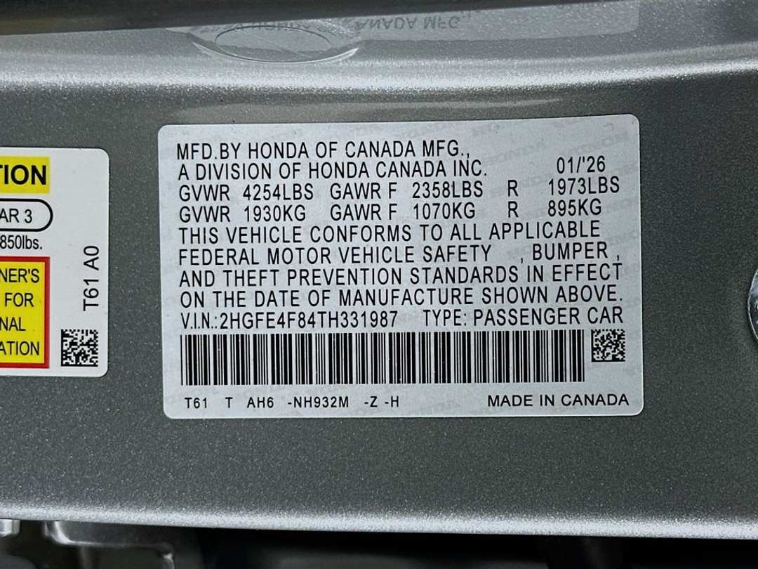 2026 Honda Civic Sport - Image 31