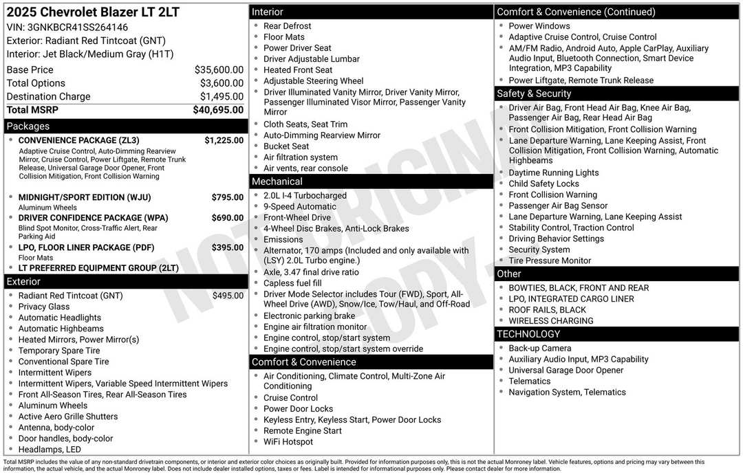 2025 Chevrolet Blazer LT - Image 4