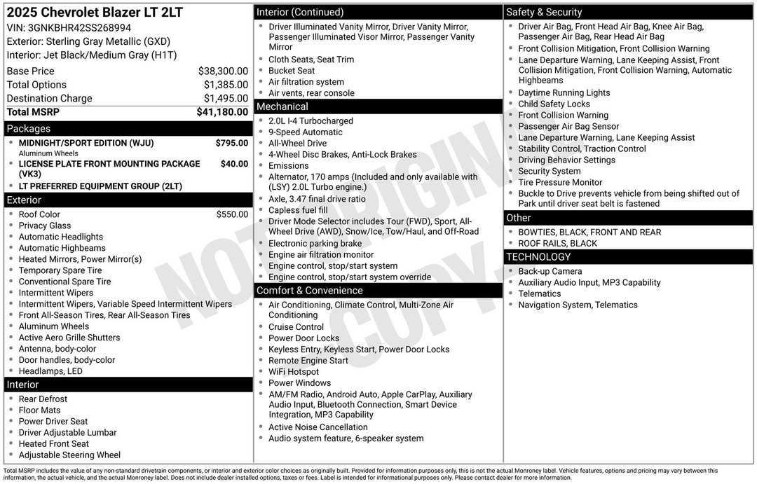 2025 Chevrolet Blazer LT - Image 4