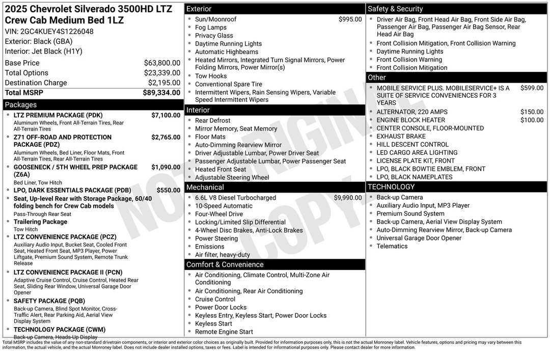 2025 Chevrolet Silverado 3500Hd LTZ - Image 3