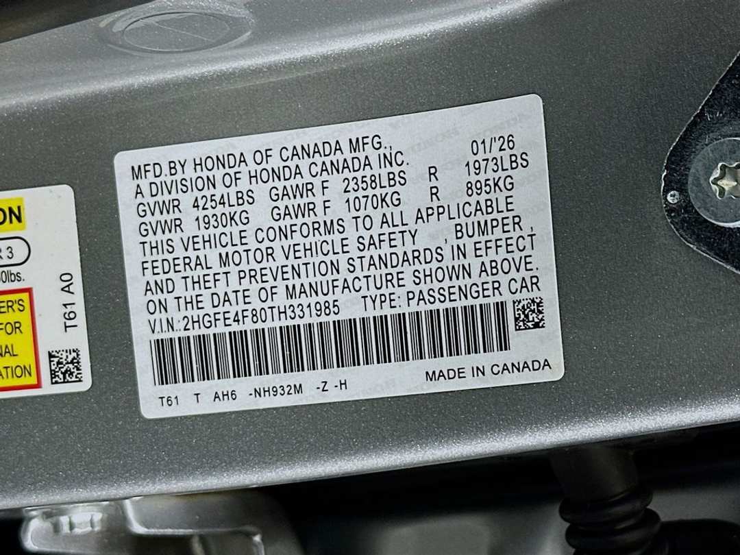 2026 Honda Civic Sport - Image 31