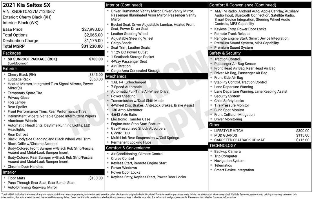 2021 Kia Seltos SX - Image 36