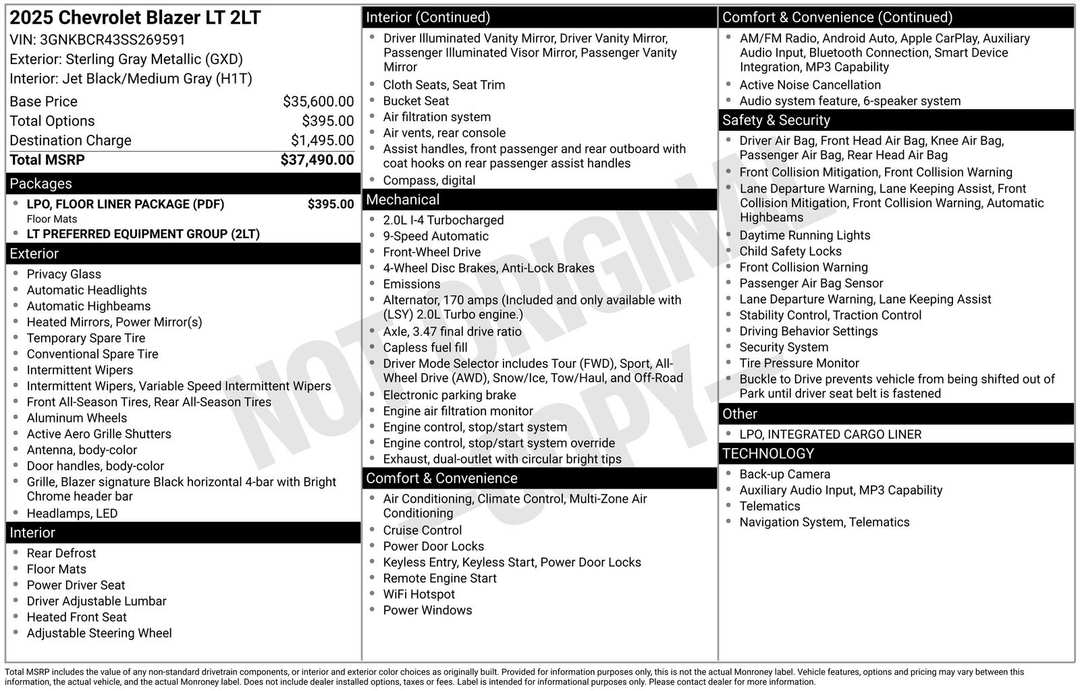 2025 Chevrolet Blazer LT - Image 4
