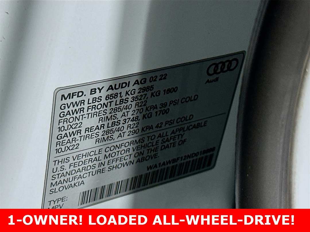 2022 Audi Sq8 4.0T Premium Plus - Image 33