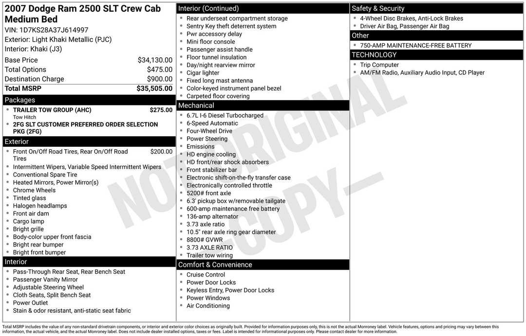 2007 Dodge Ram 2500 SLT - Image 31