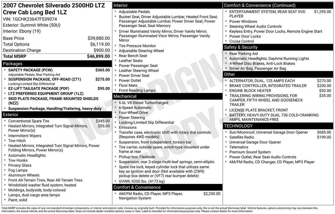 2007 Chevrolet Silverado 2500Hd LTZ - Image 36