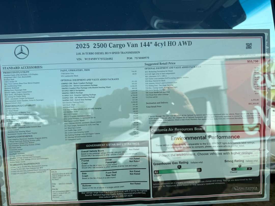 2025 Mercedes-Benz Sprinter 2500 Cargo 144 WB - Image 18