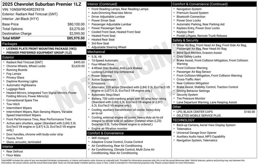 2025 Chevrolet Suburban Premier - Image 4