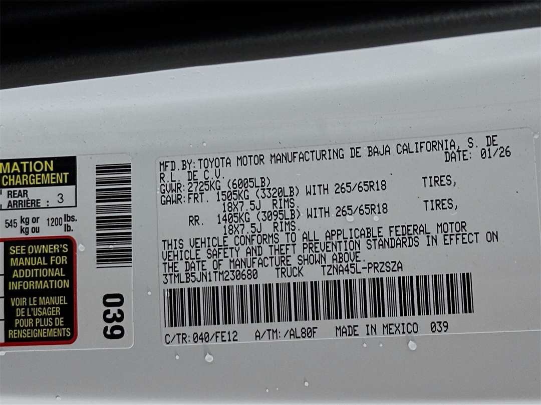 2026 Toyota Tacoma TRD Sport - Image 31