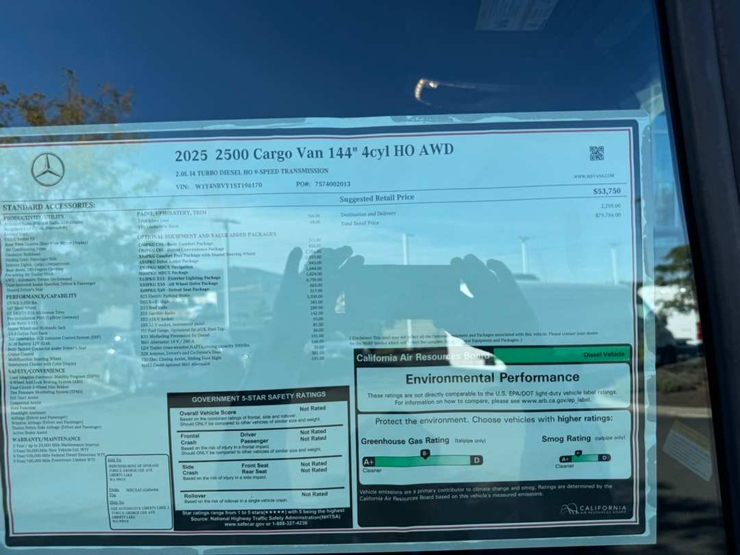 2025 Mercedes-Benz Sprinter 2500 Cargo 144 WB - Image 19