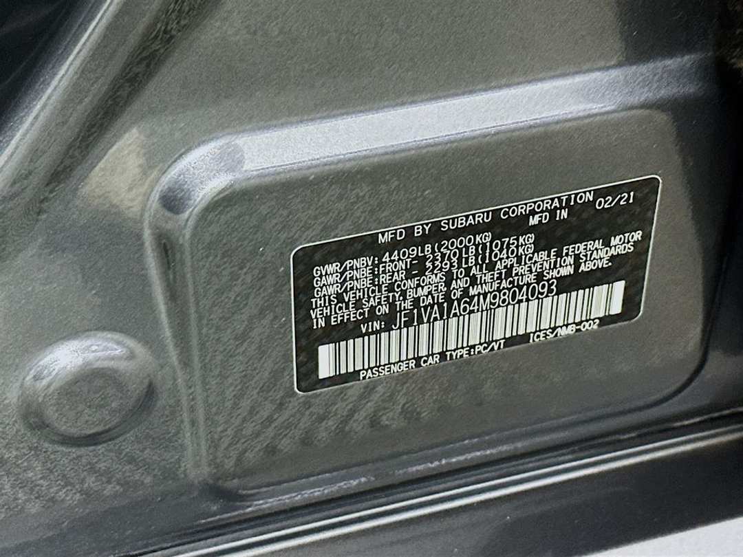 2021 Subaru WRX Base - Image 30