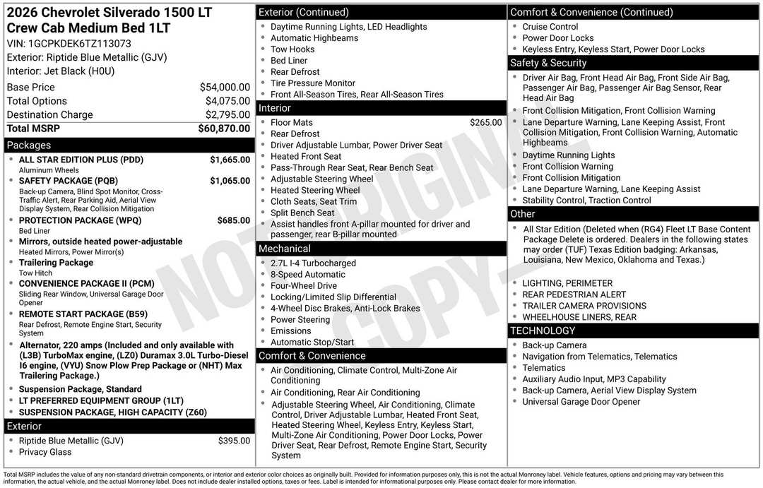 2026 Chevrolet Silverado 1500 LT - Image 4