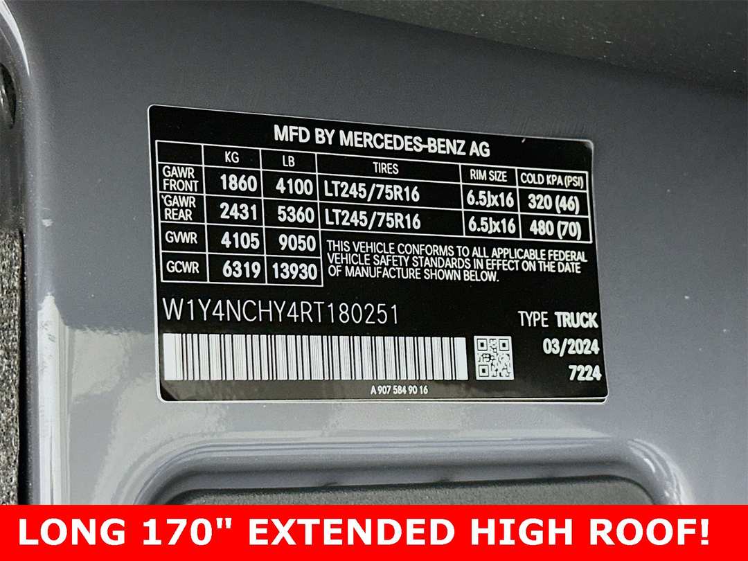 2024 Mercedes-Benz Sprinter 2500 Crew 170 WB - Image 28