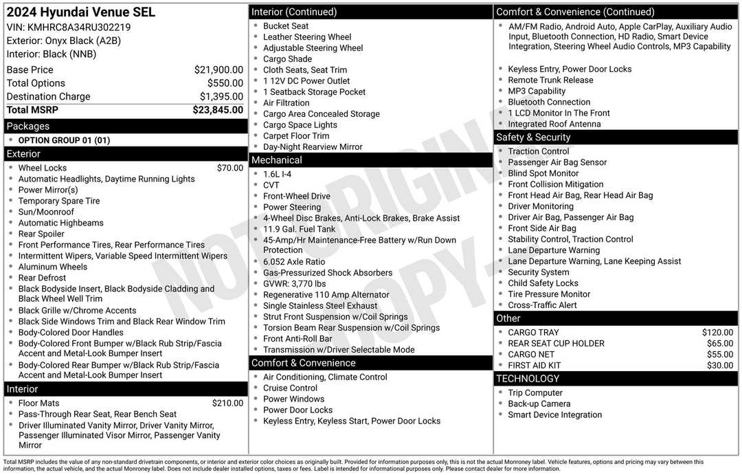 2024 Hyundai Venue SEL - Image 3