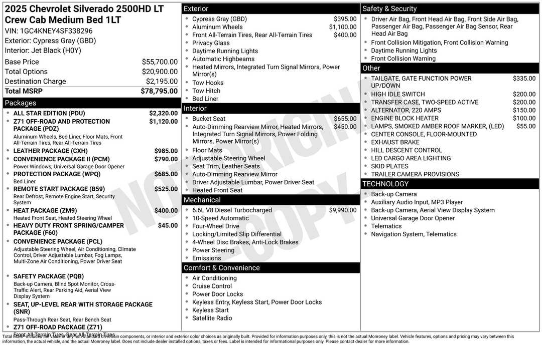 2025 Chevrolet Silverado 2500Hd LT - Image 3