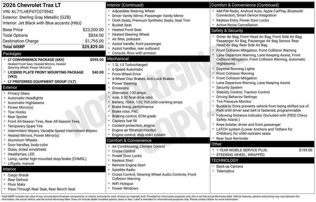 2026 Chevrolet Trax LT - Image 3