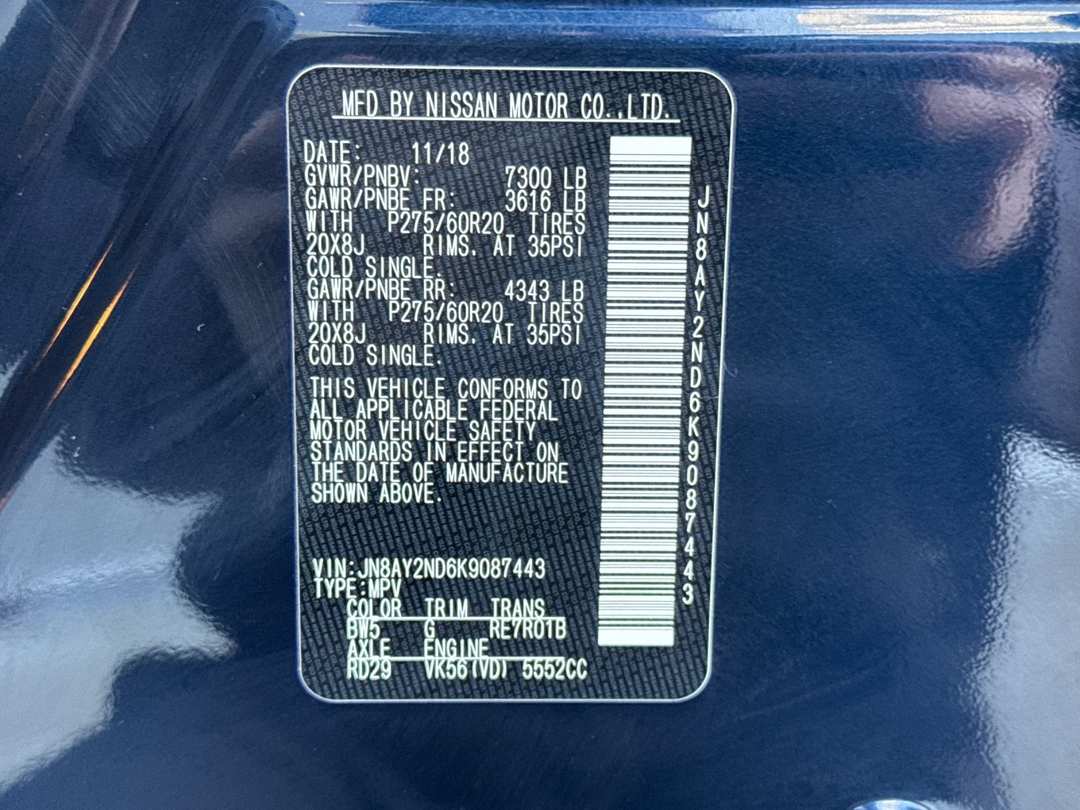 2019 Nissan Armada SL - Image 29