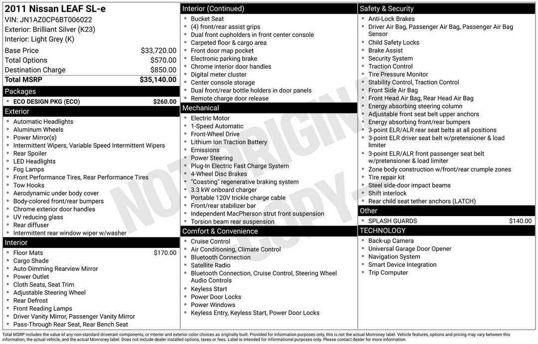 2011 Nissan LEAF SL - Image 32