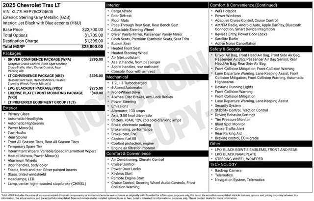 2025 Chevrolet Trax LT