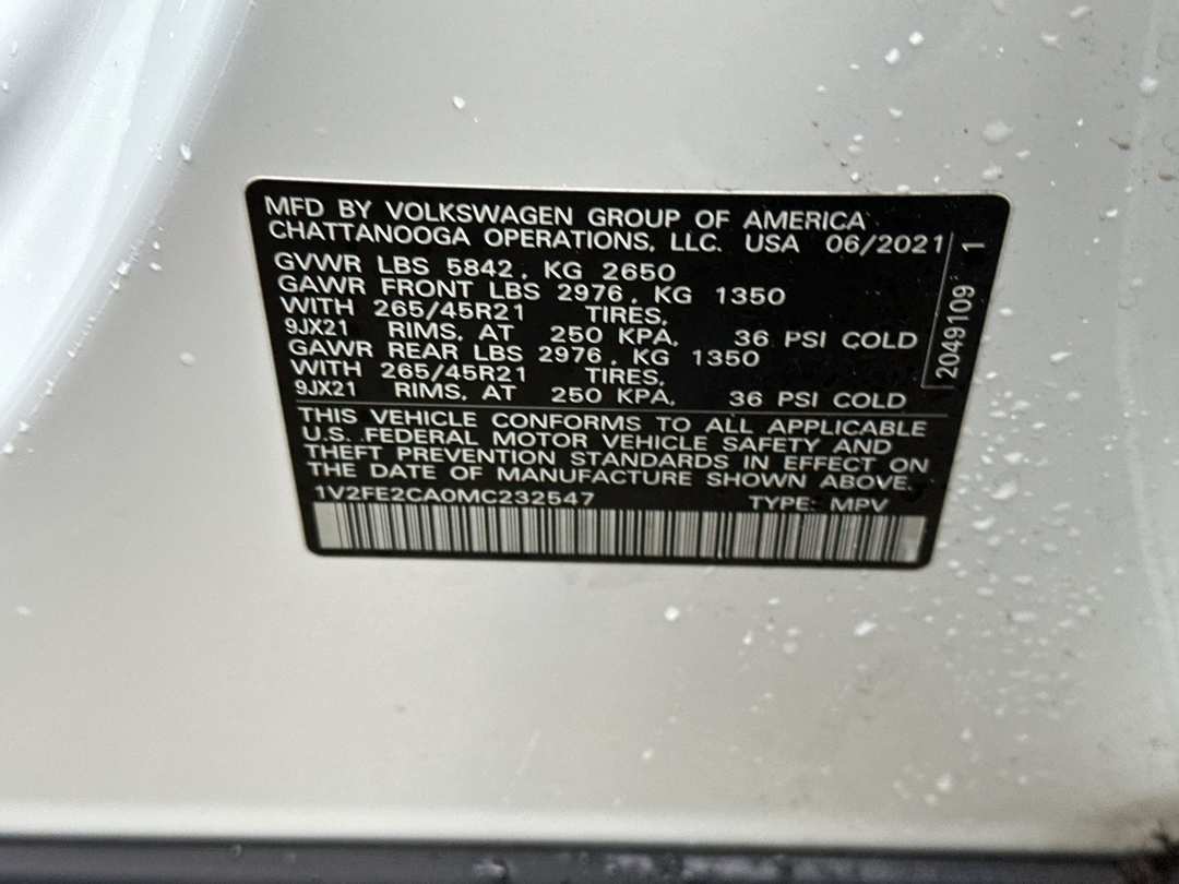 2021 Volkswagen Atlas Cross Sport 3.6L V6 SEL Premium RLine - Image 26