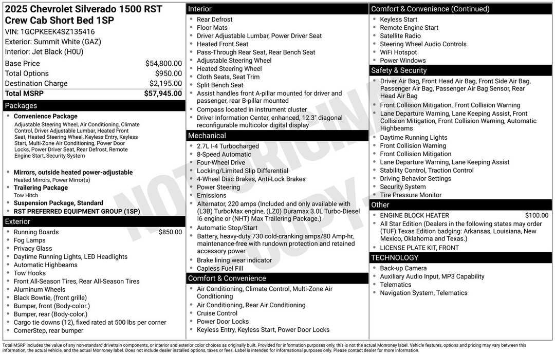2025 Chevrolet Silverado 1500 RST - Image 4